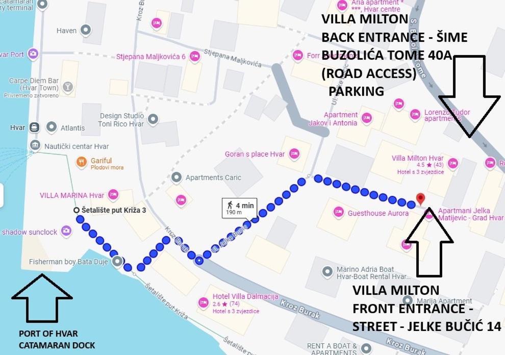 Villa Milton Luxe Hvar Hvar Town Esterno foto